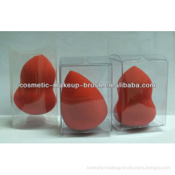 Makeup red blending sponges with PVC boxes